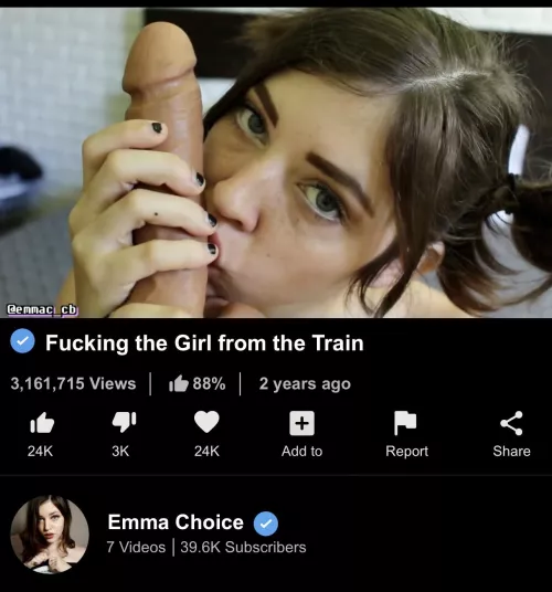 I don’t always watch porn, but when I do, I enjoy Emma Choice’s “Fucking the Girl from the Train”… I don’t always watch porn, but when I do, I enjoy Emma Choice’s “Fucking the Girl from the Train”…