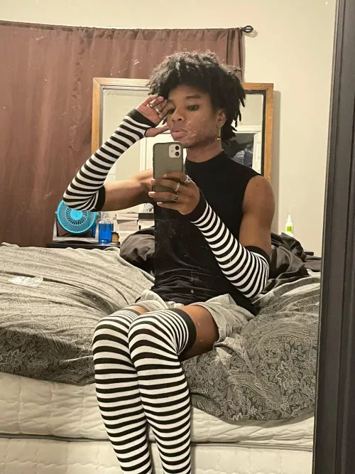 I don’t feel super confident with this but black femboy representation go brrrr