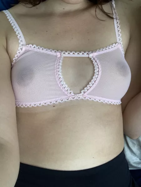 I don’t usually wear a bra but when I do, it’s often see thru