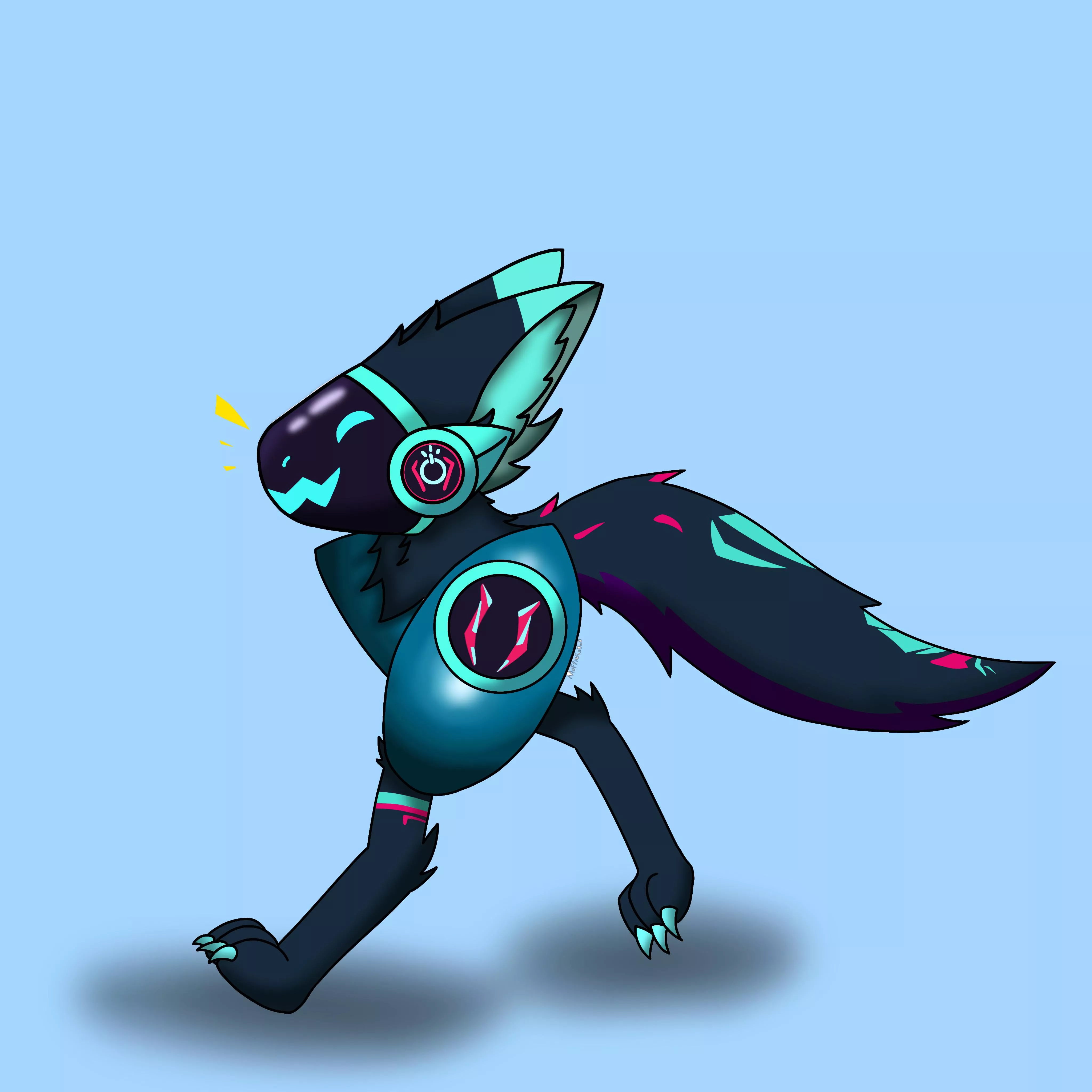 I drew a proot! (Art by me, MuffinFoxOwO on Instagram)