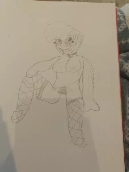 I drew my favorite hardest boss but ✨lewd✨ hope you guys enjoy <3 (it’s Hush if you can’t tell)