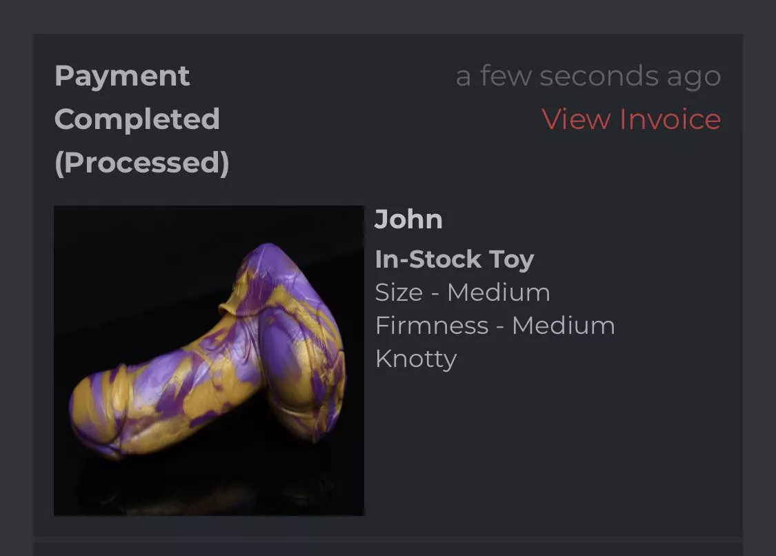 I finally got a John 💛💜