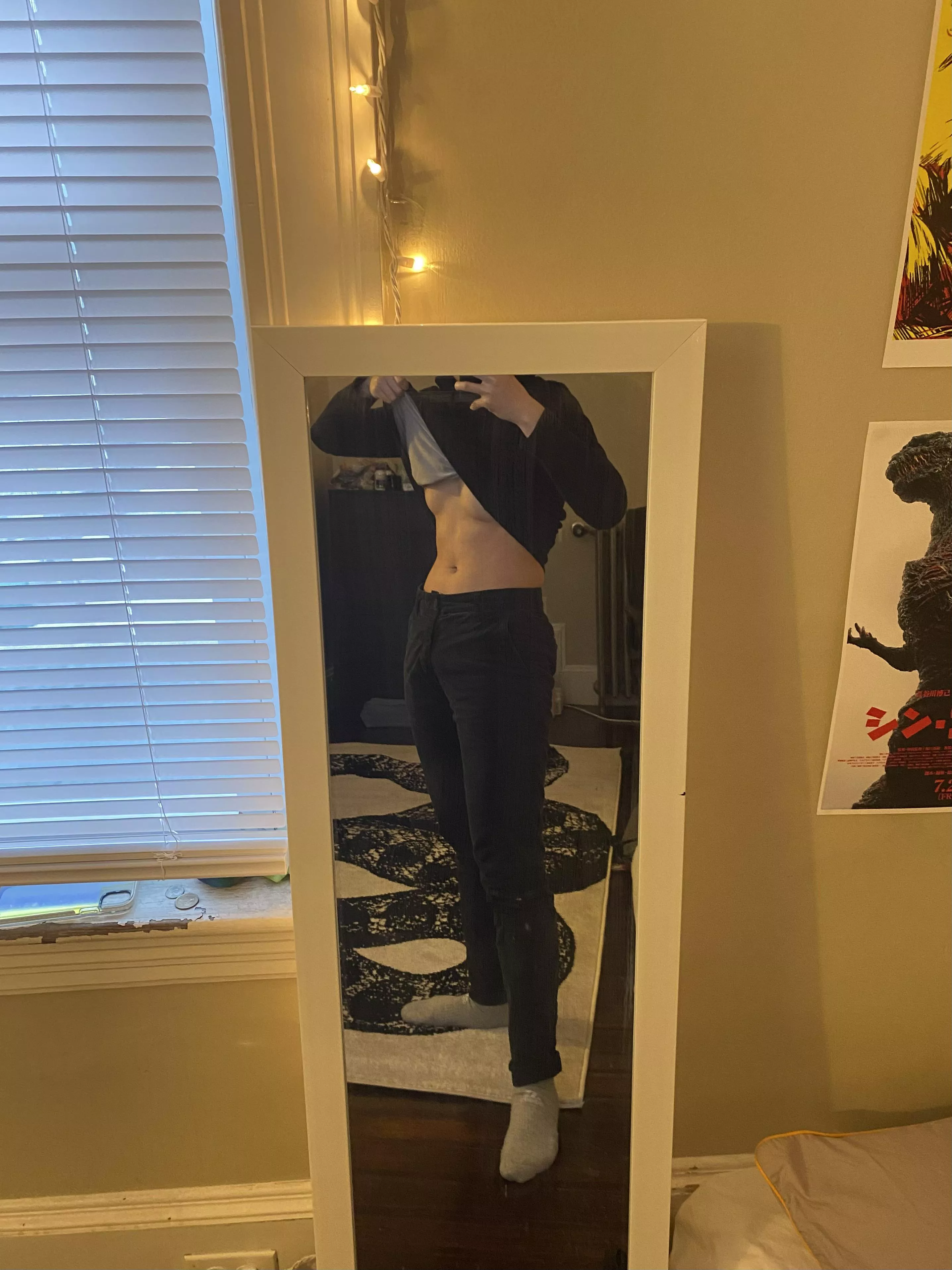 I finally have a bigger mirror. But I still want an even bigger one.