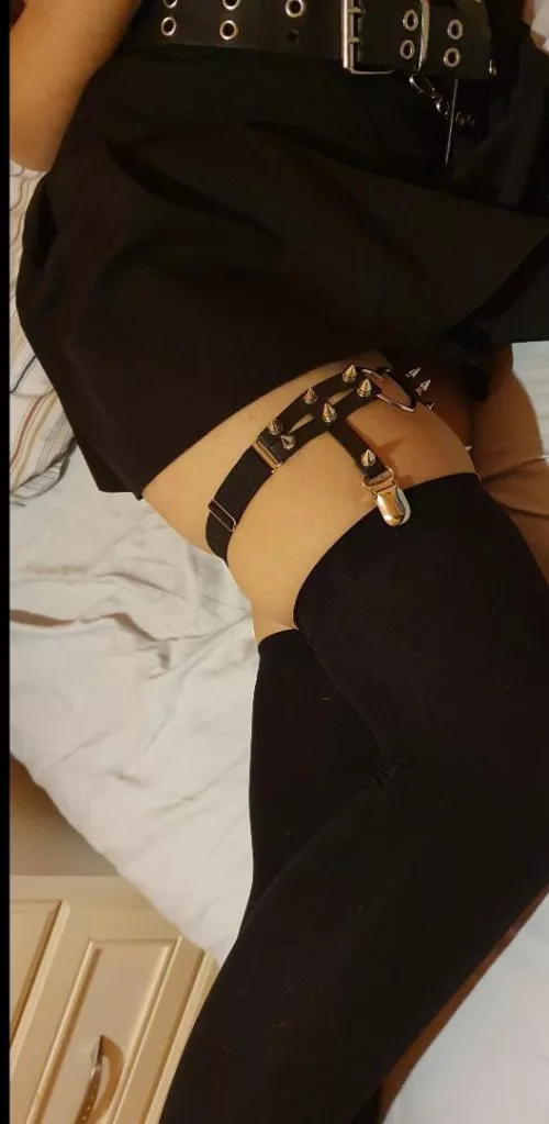 I found the perfect thigh high line! (With garter for extra points) I found the perfect thigh high line! (With garter for extra points)