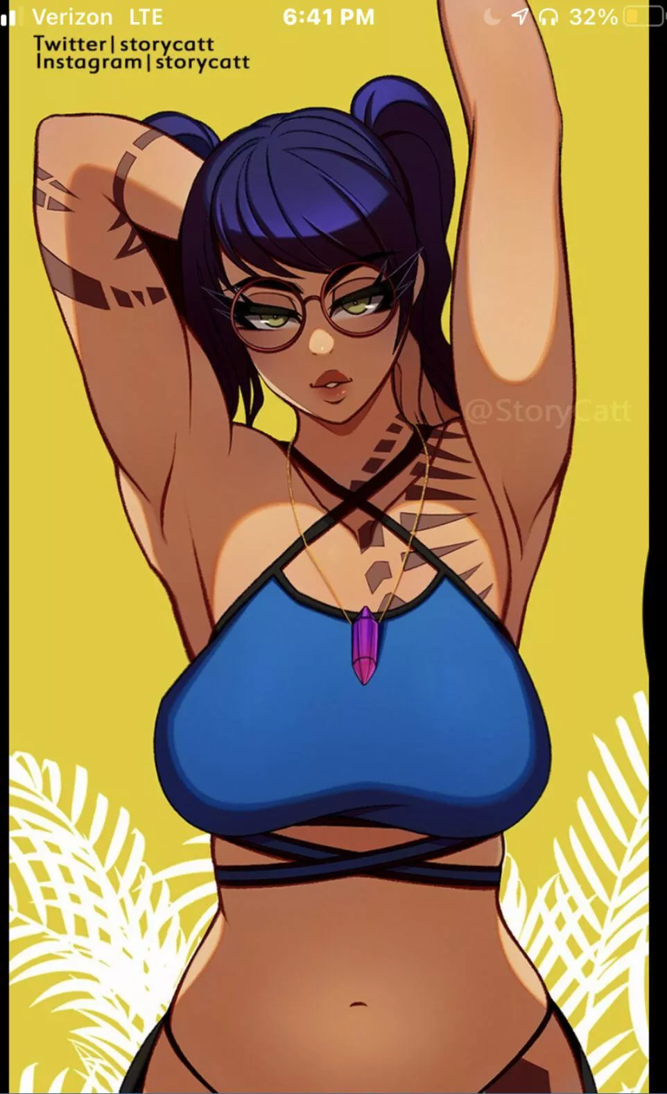 (I gave it a darker skin tone and more skinny)Edited scuba crystal that was posted earlier to this sub (I gave it a darker skin tone and more skinny)Edited scuba crystal that was posted earlier to this sub