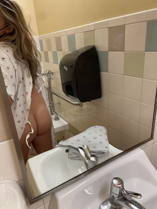 I giggled when the male nurse told me to leave my panties and socks on!! I was supposed to wear panties?! I giggled when the male nurse told me to leave my panties and socks on!! I was supposed to wear panties?!