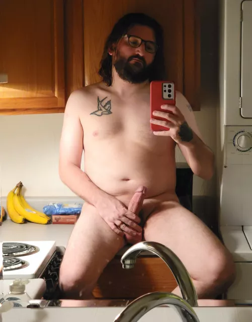 I got a little chub. I hope my body is soft enough, because it's the only thing that's soft here... I got a little chub. I hope my body is soft enough, because it's the only thing that's soft here...