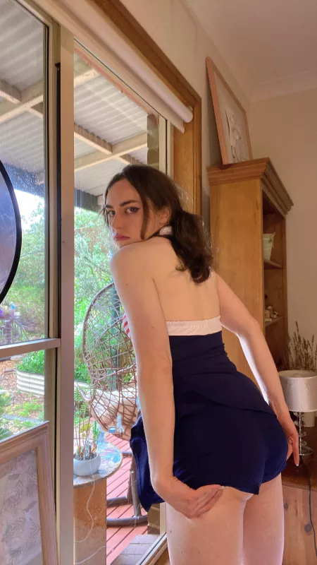 I got a new swimsuit โบ๏ธ howโs it look on me? ๐ฅบ