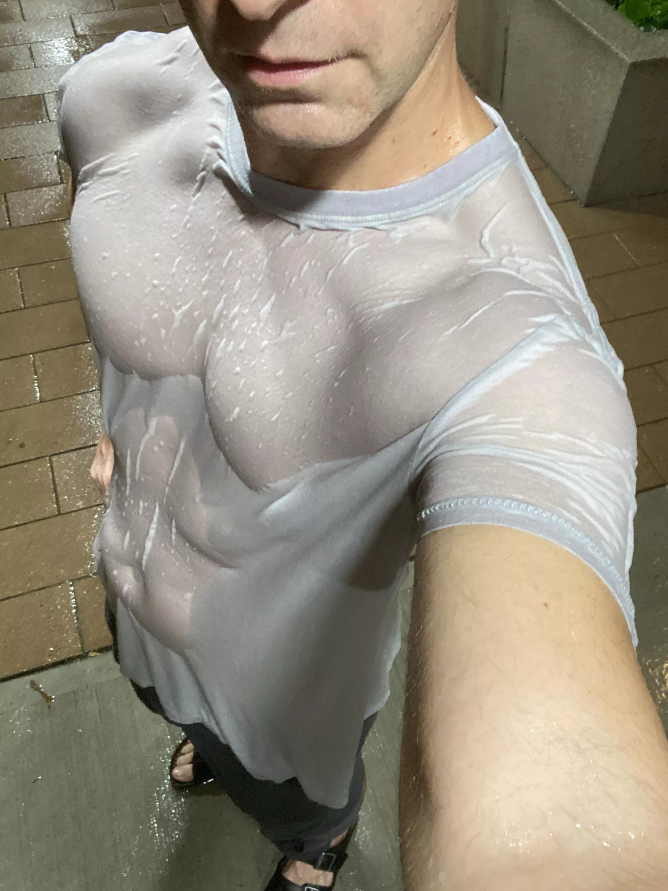 I got caught in the rain, could you let me in? I’ll let you s— my c—