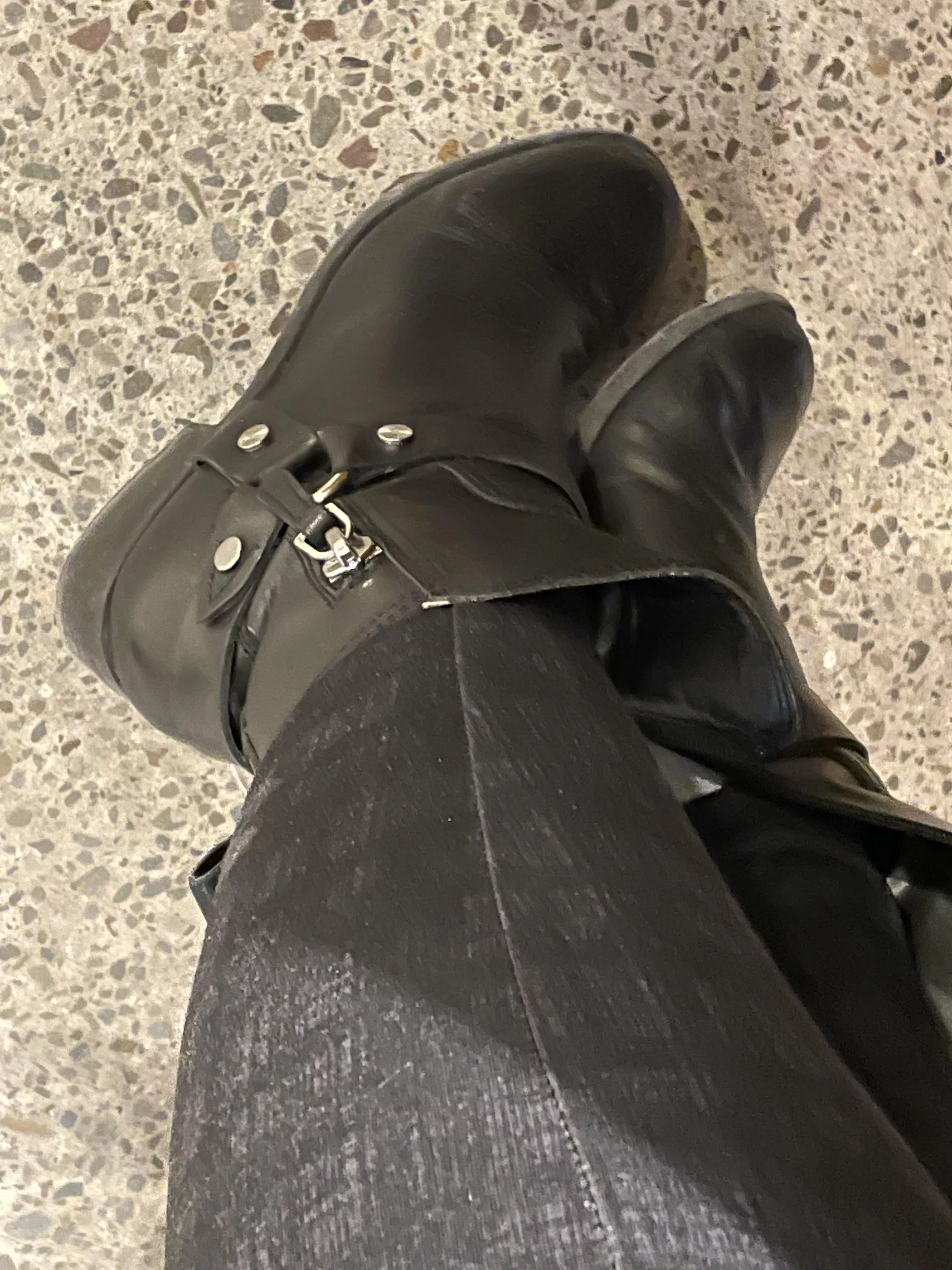 I got road salt on my boots. Be a good pet and clean them up for me.