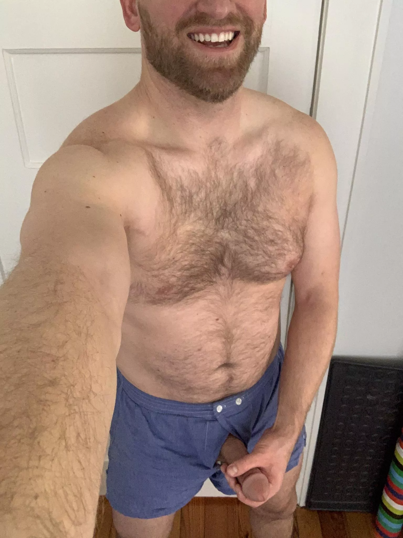 I had a dream last night that my dick popped out through the fly of my boxers when I answered the door. Foreshadowing?