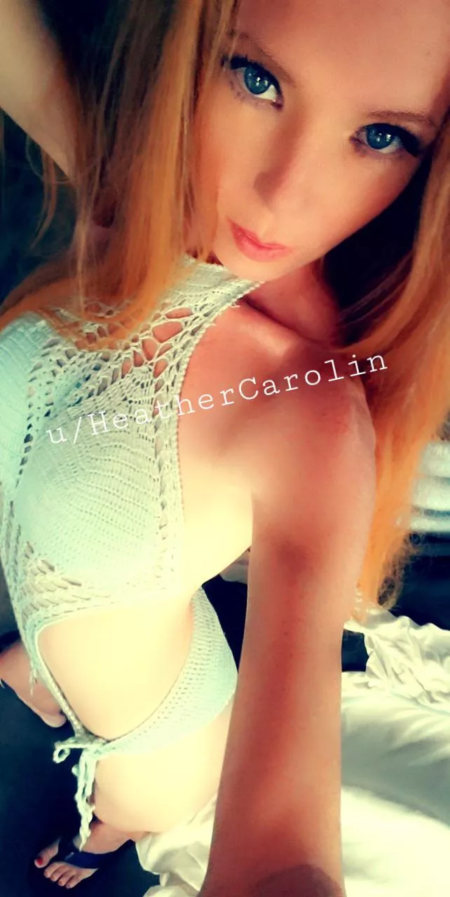 I have a few crochet bikinis. This one piece is my favorite though. [F]