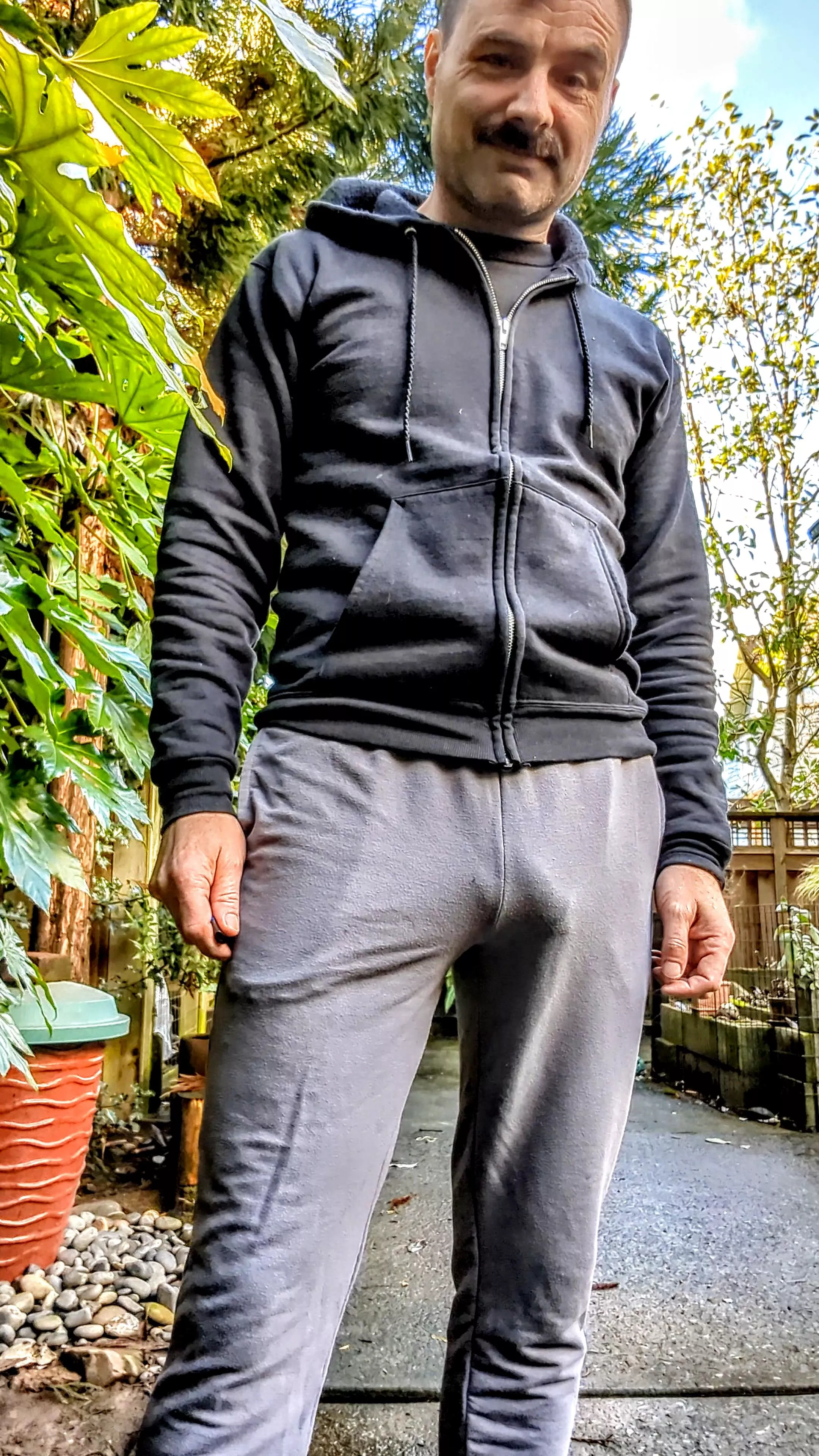 I have a job out on the patio for you.