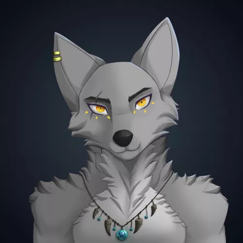 I have created a new character, it is a hybrid between wolf and fox (art by me, open commissions)