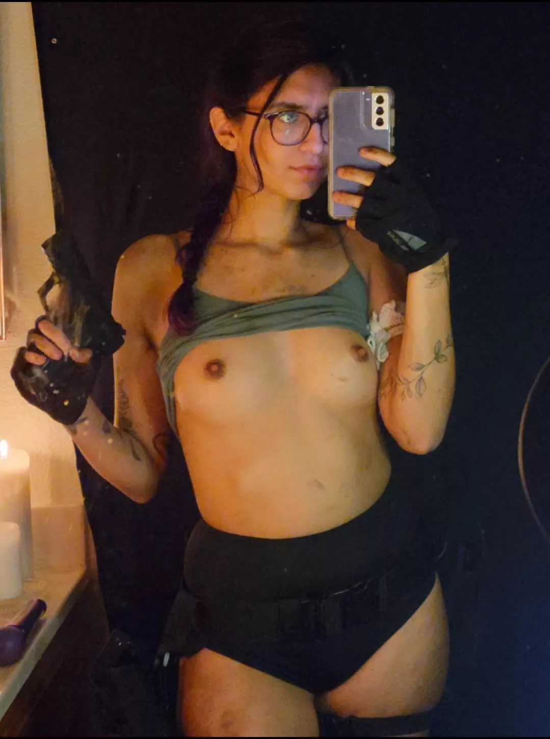 I have never been SO turned on dressed up as Lara Cro[f]t, are you into roleplay in the bedroom?
