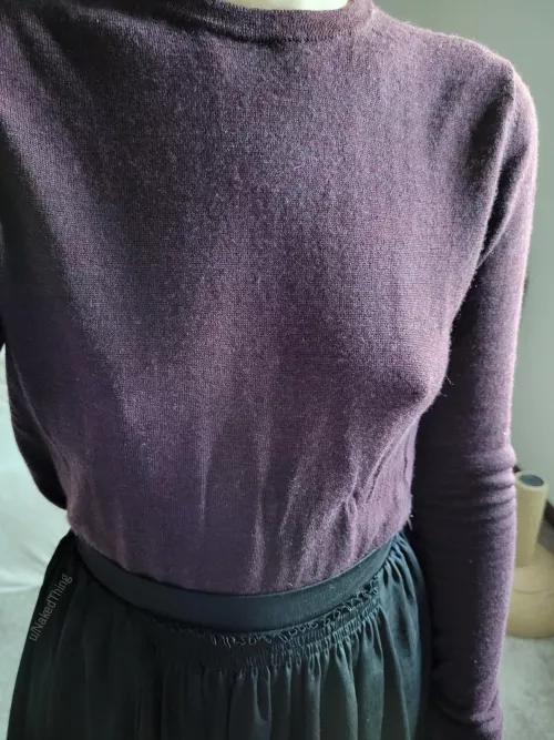 I have to wear a bra over my tiny tits or else this happens!