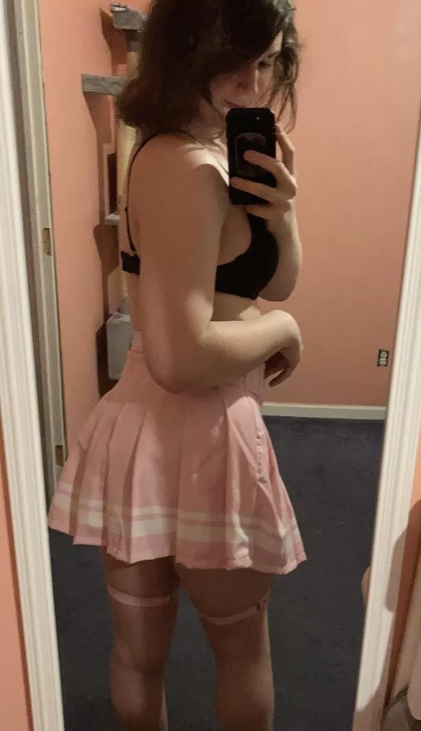 I hope Daddy likes my new skirt!