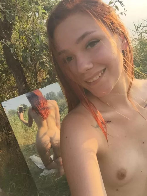 i hope my small tits and ass can make you smile big today π