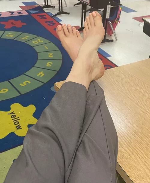 I hope the janitor doesn’t mind cleaning while I relax