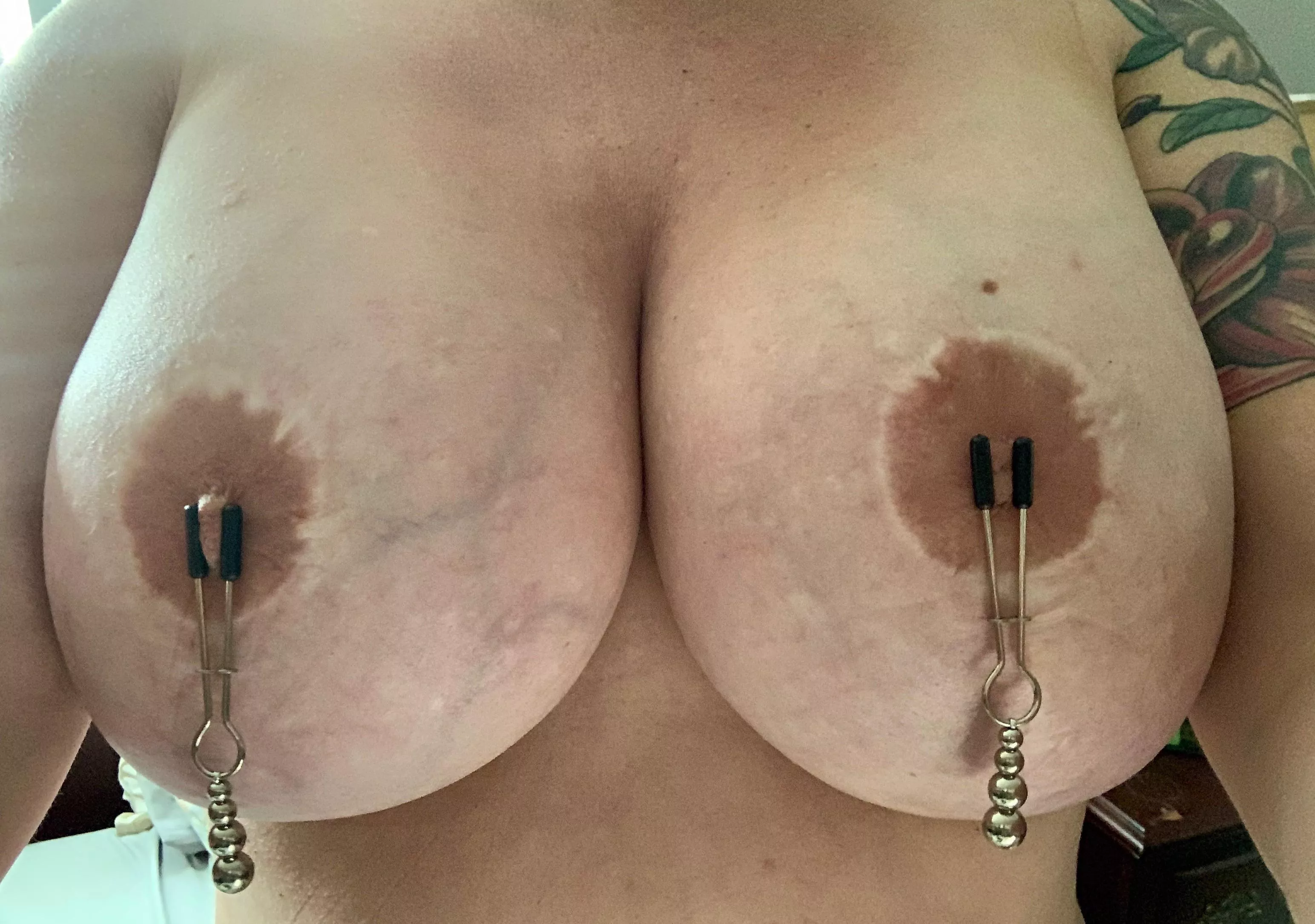 I hope you like jewelry on my tits I hope you like jewelry on my tits