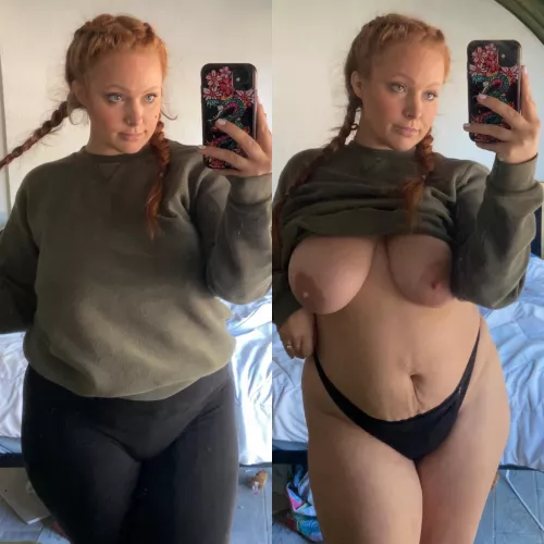 I hope you like whatβs under my stay at home mom uniform