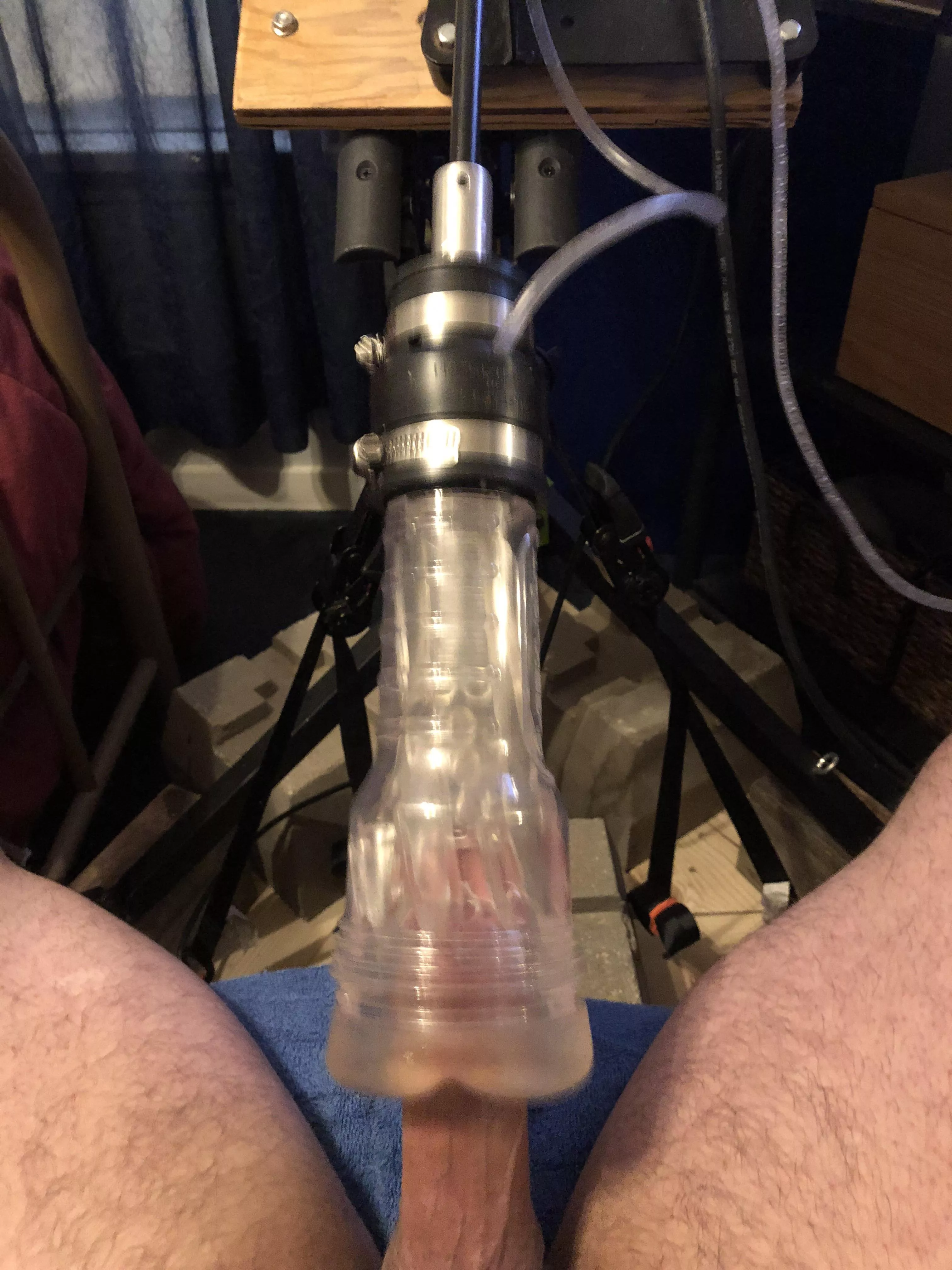 I just got done using my Fucking Machine for handsfree strokin! Care to see more pics & videos? HMU on Telegram my username is PIERCED_N_HUNG !