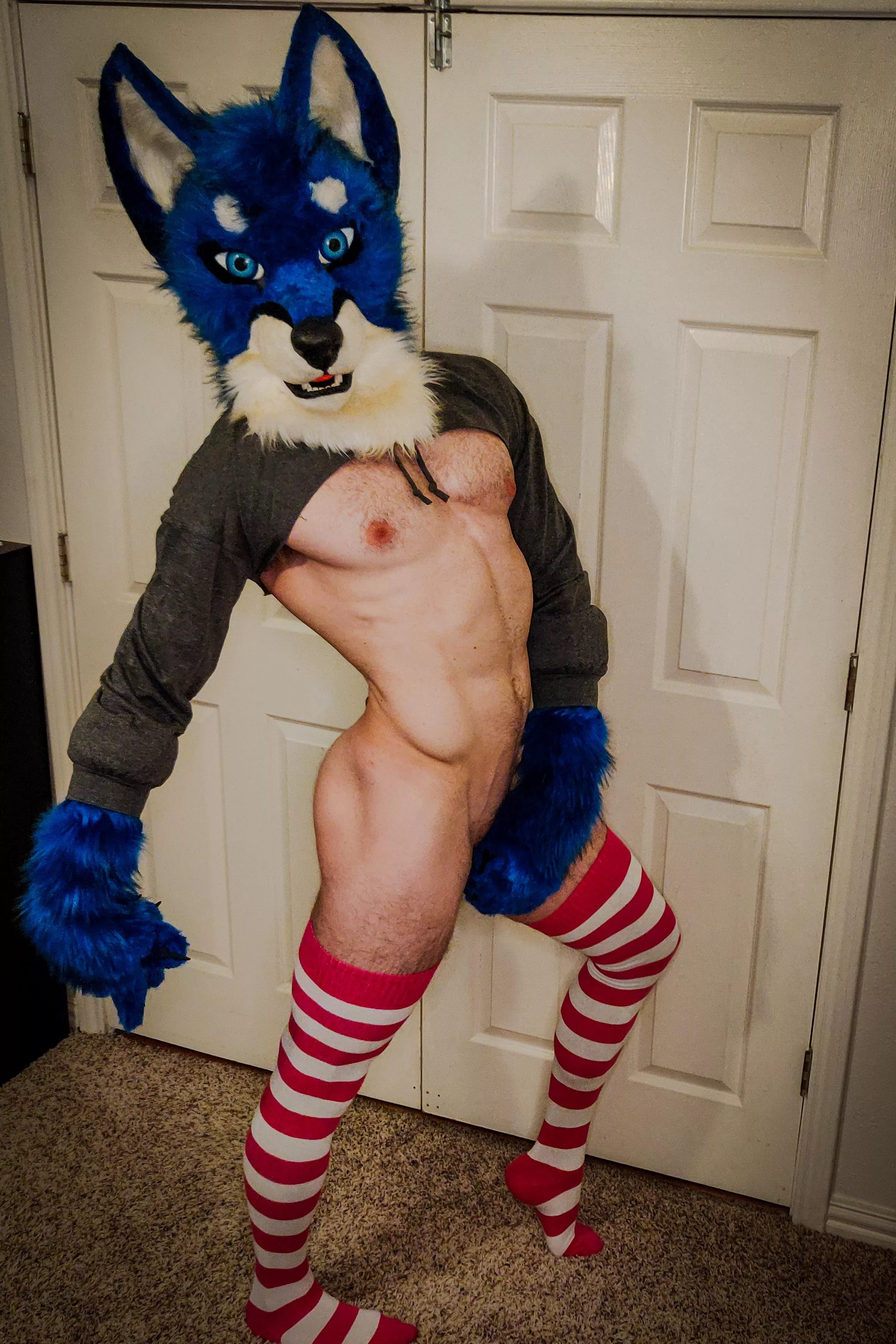 I just got some cute new outfits... how does this make my butt look? (Twitter @GayBlueFusky) I just got some cute new outfits... how does this make my butt look? (Twitter @GayBlueFusky)