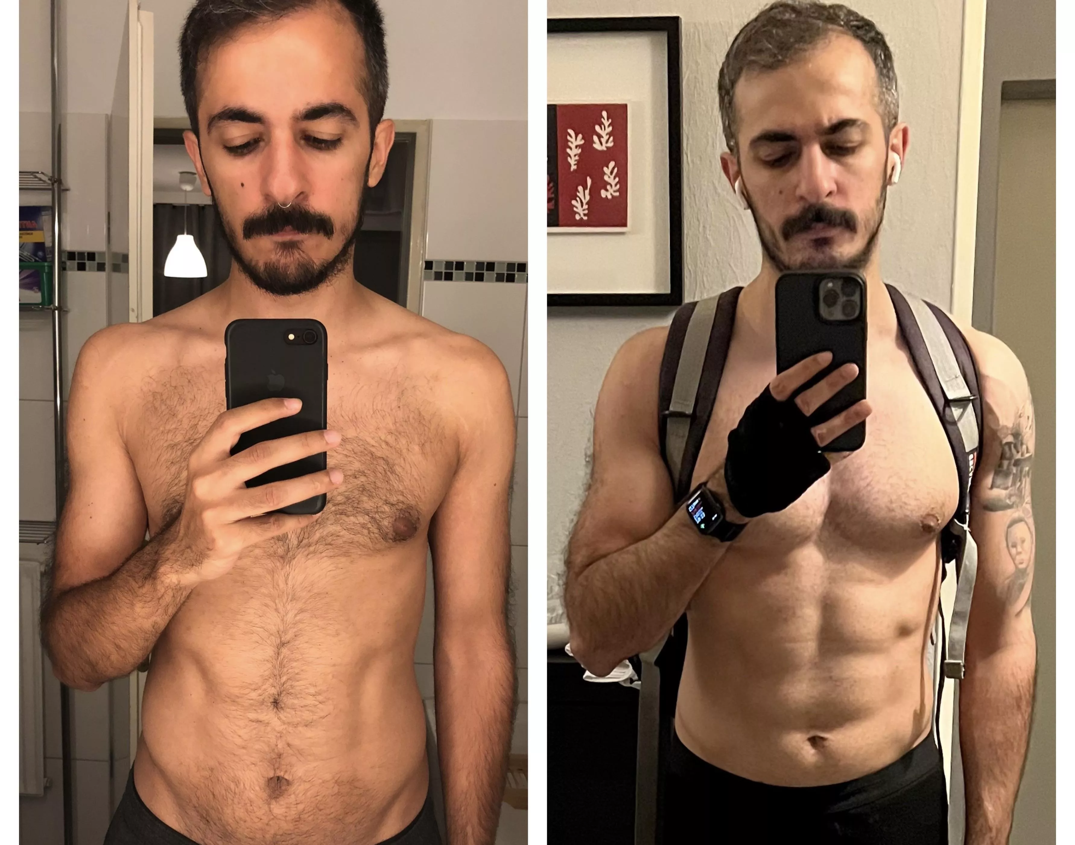 I just want to share a before and after photo of myself because i am feeling it. 🎊🥰