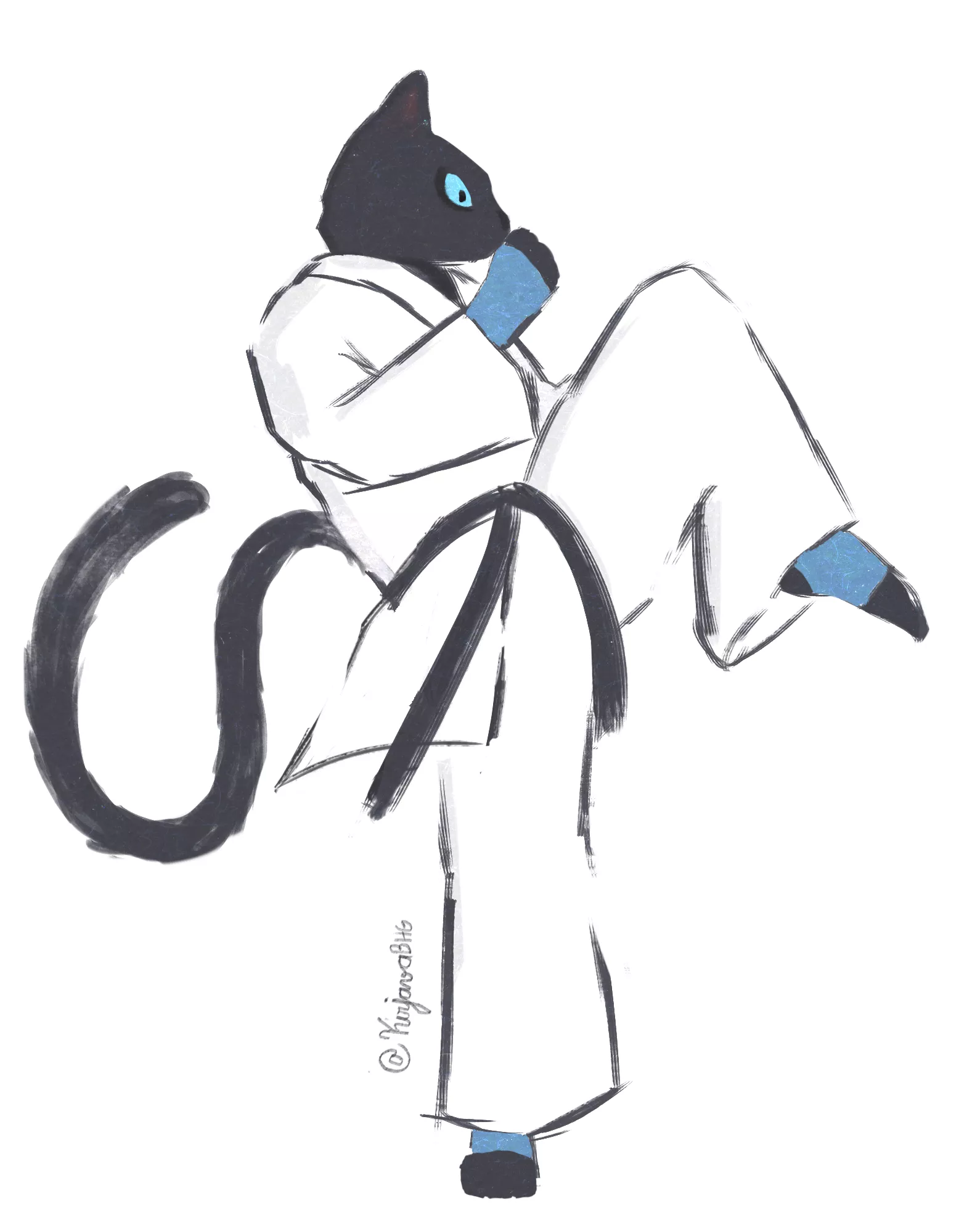 I just wanted to show you this recent drawing. By me: @kirjavabhg