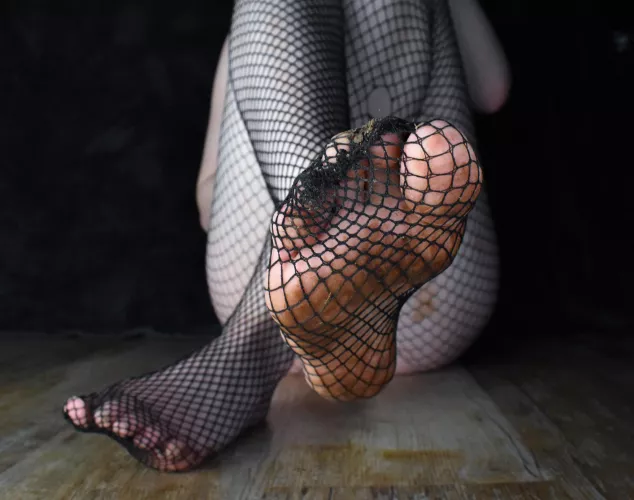 I know they're dirty, but take my fishnets off? With your mouth of course. I know they're dirty, but take my fishnets off? With your mouth of course.