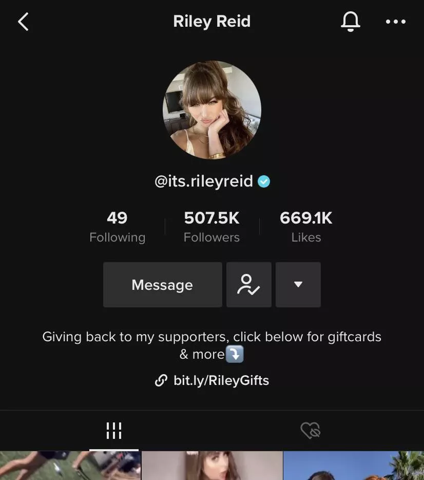 I know this isn’t porn related but there is this account going around claiming to be her.