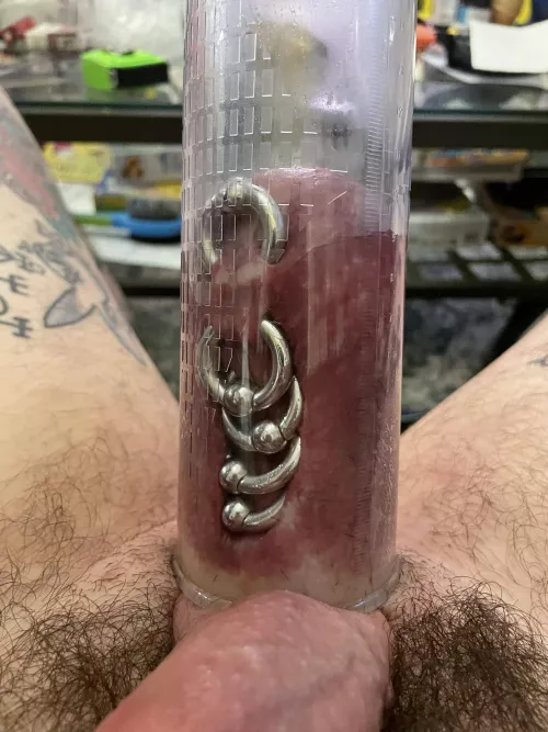 I like the way my balls started swelling around the rings