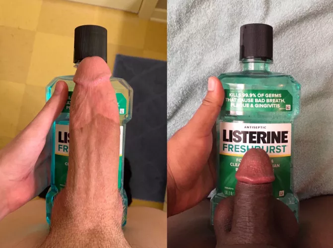 I lost the comparison, but at least my breath smells fresh