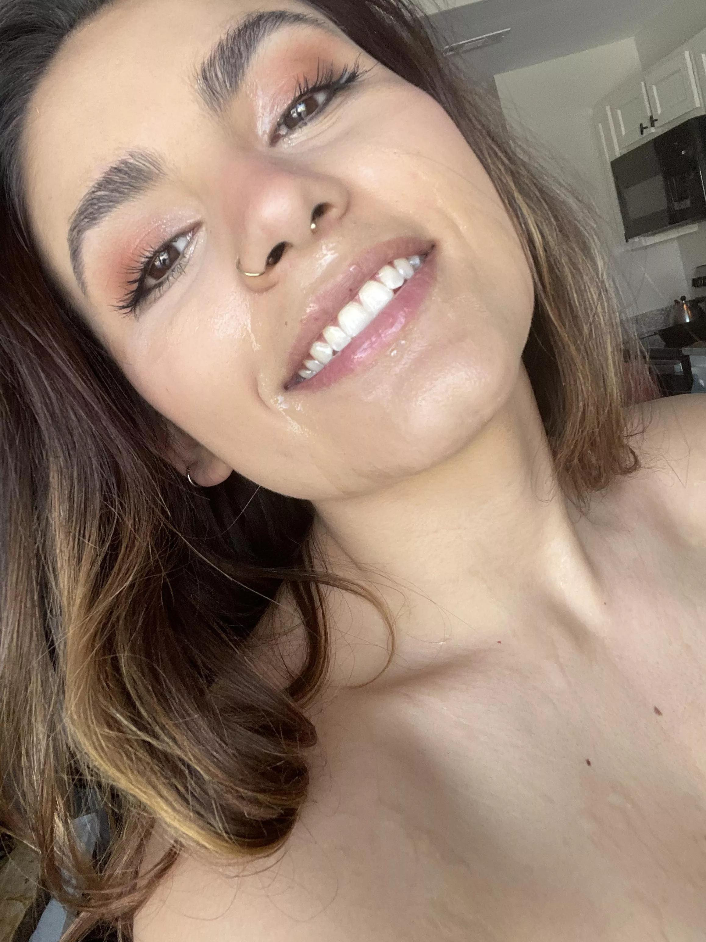 I love being a cum covered slut! I love being a cum covered slut!