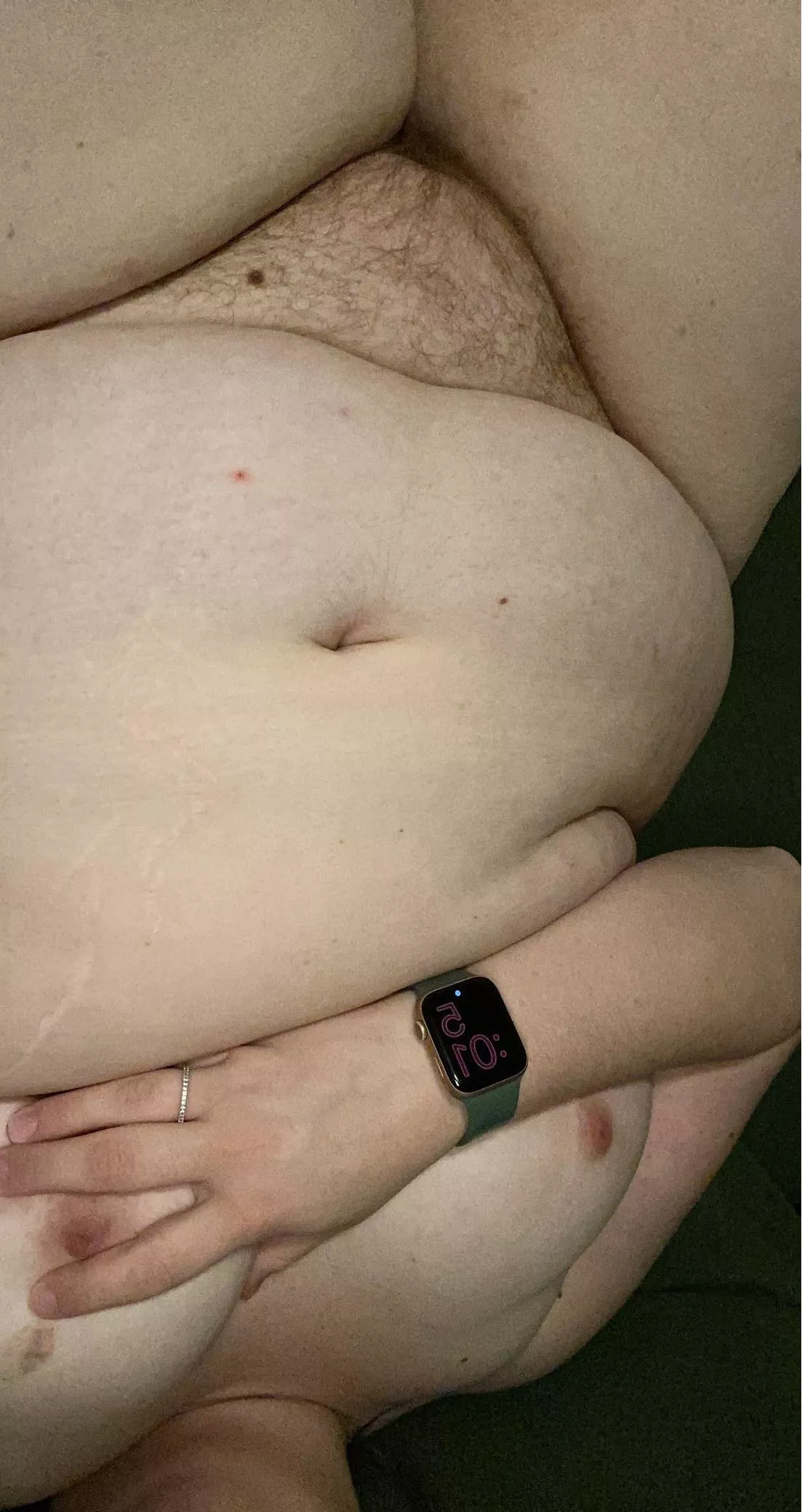 I love feeling my soft red hair