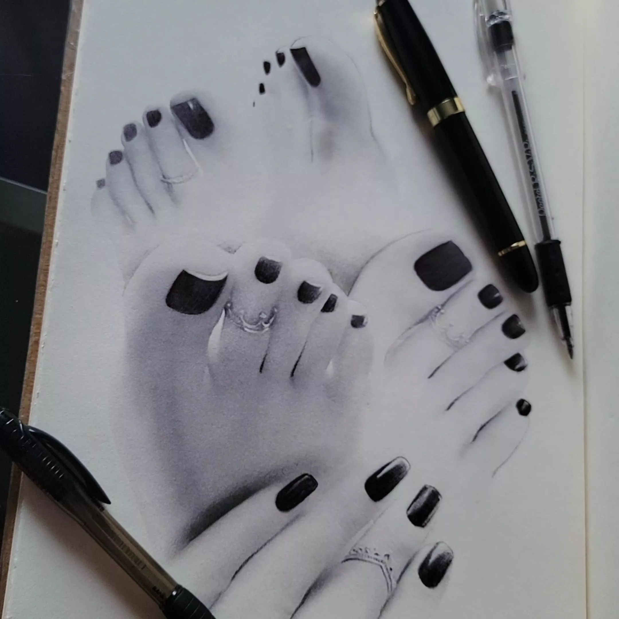 I love feet π£ Here's a drawing . I love feet π£ Here's a drawing .