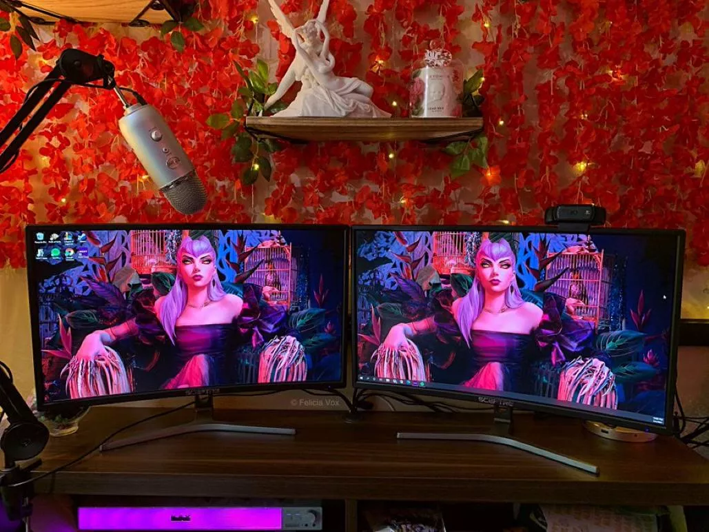 I love getting gifts, like these two curved gaming monitors, from my pets! Get me a gift at spoilfelicia.com I love getting gifts, like these two curved gaming monitors, from my pets! Get me a gift at spoilfelicia.com