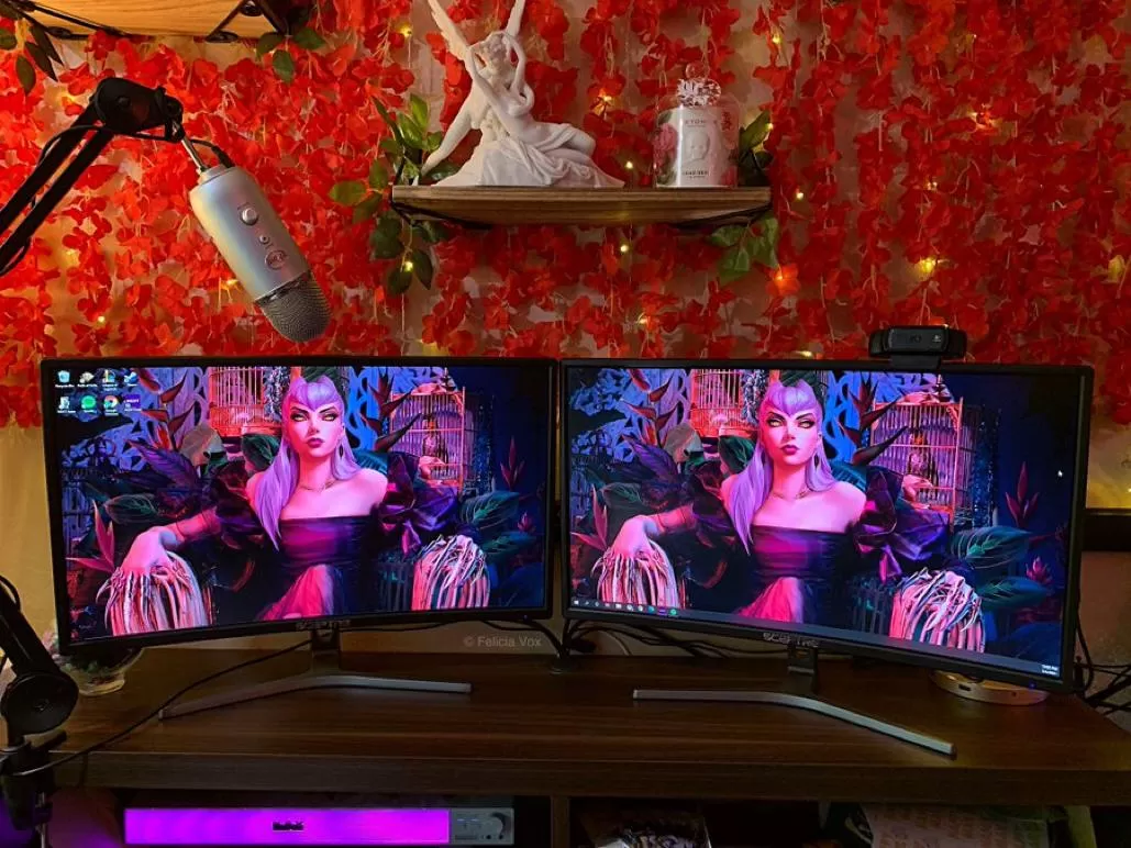 I love getting gifts, like these two curved gaming monitors, from my pets! Get me a gift at spoilfelicia.com I love getting gifts, like these two curved gaming monitors, from my pets! Get me a gift at spoilfelicia.com