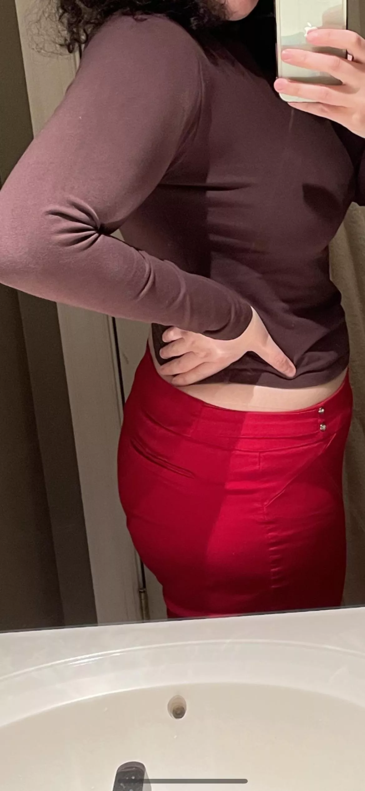 I love going braless with tight tops.