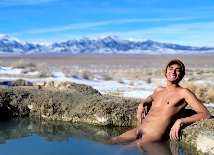 I love hot springs so much, even in subfreezing temps I love hot springs so much, even in subfreezing temps