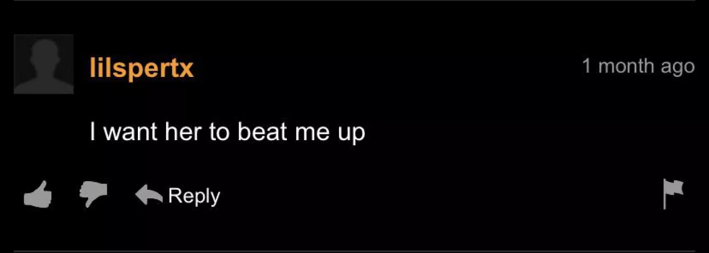 I love how blunt this is, man knows what he wants, and itโs a whoopin
