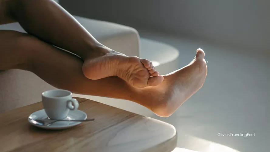 I love how wrinkly my soles get when I scrunch them up.