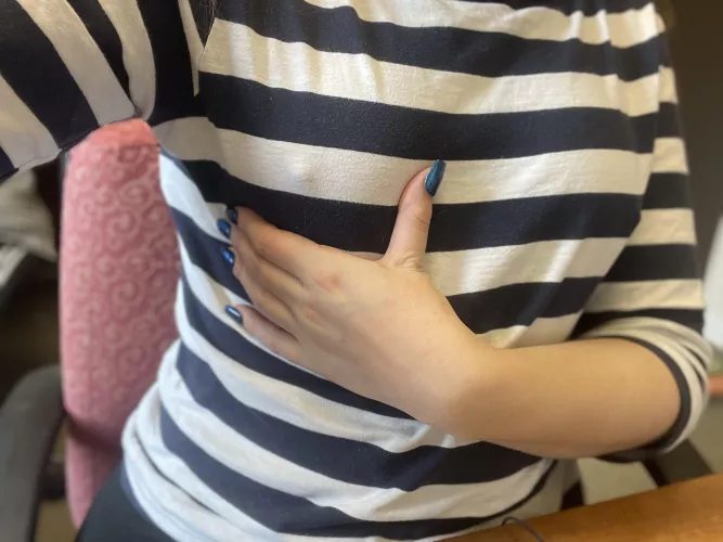 I love it when clients stare at my nipples in meetings π