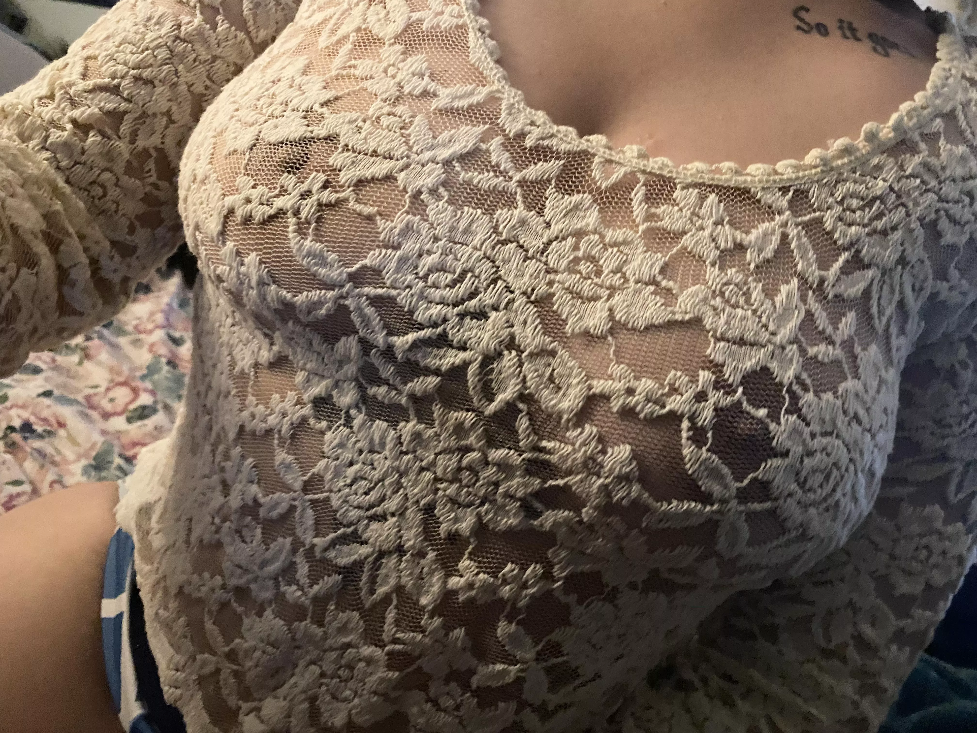 I love it when going braless shows off a little extra