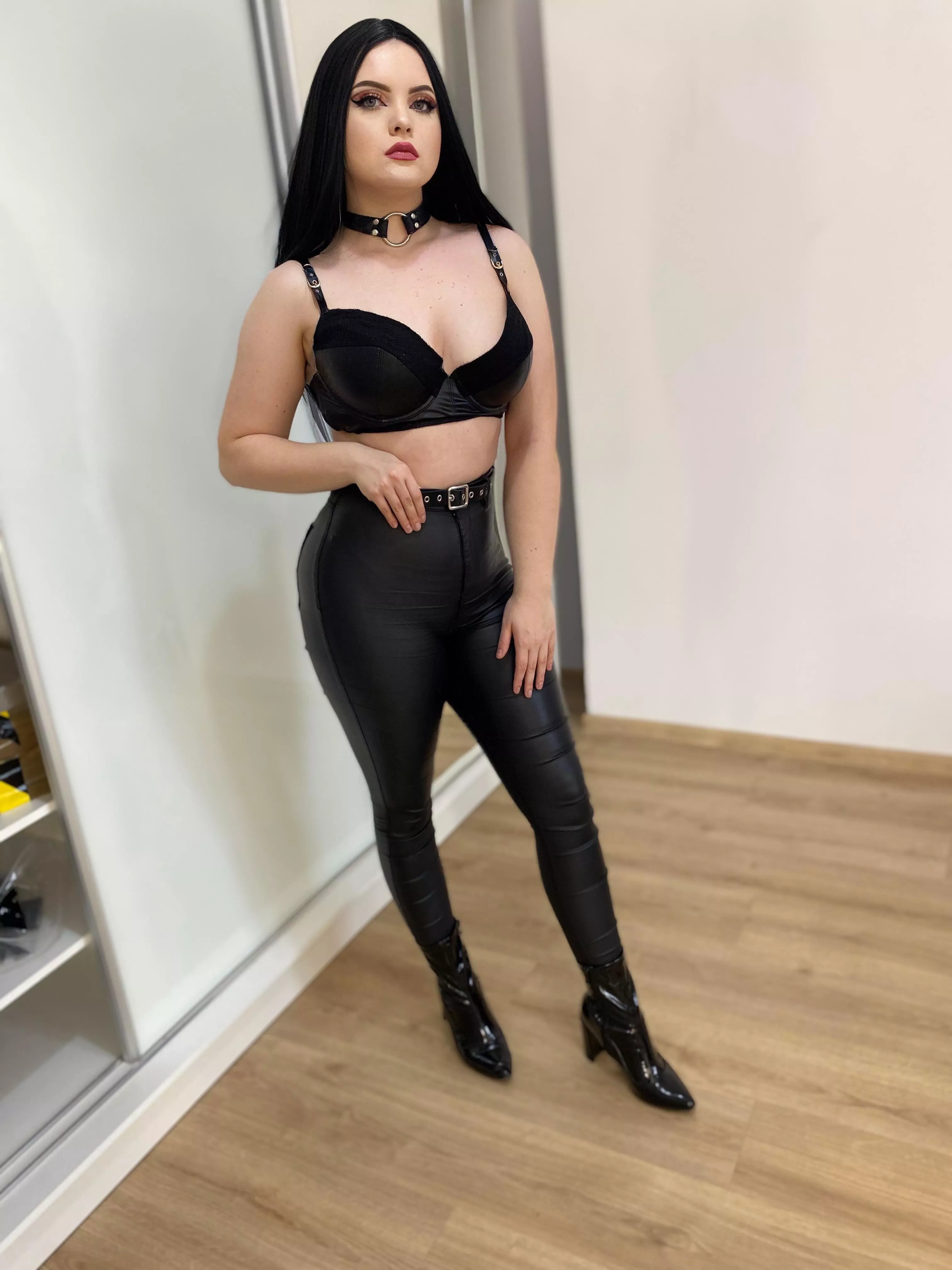 I love leather pants and leather boots I love leather pants and leather boots