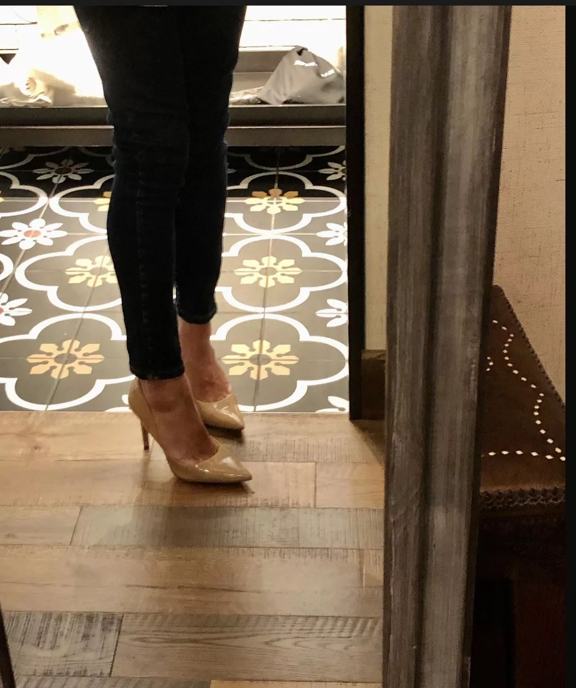 I love nude colored heels. I love nude colored heels.