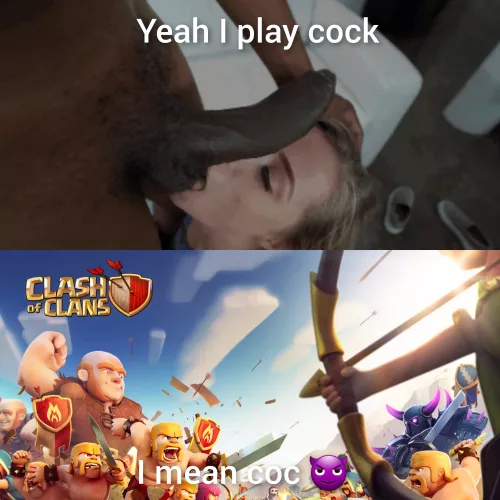 I love playing cock