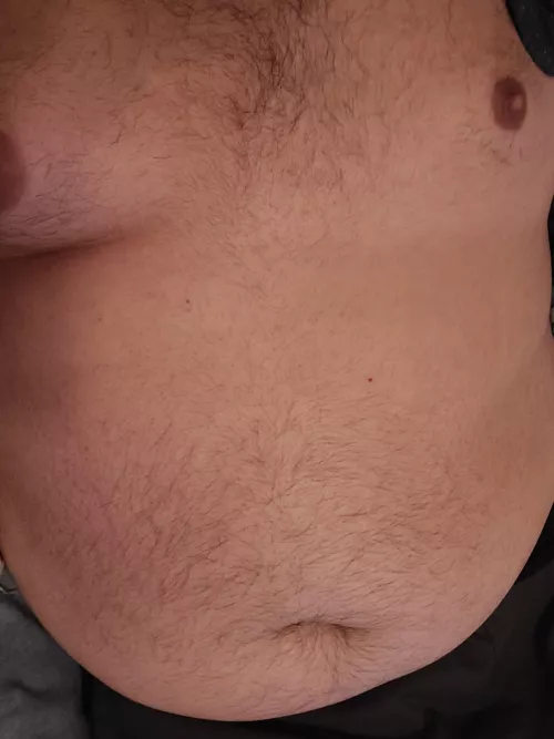 I love rubbing my big belly