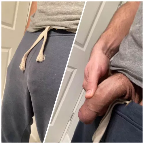 I love sweatpants! They always give it awayâŚ