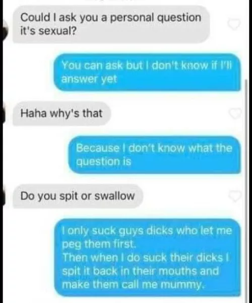 I love this 💞the reply was perfect 😍💦